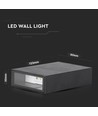 4W Wandlamp - LED, 3000K, zwart