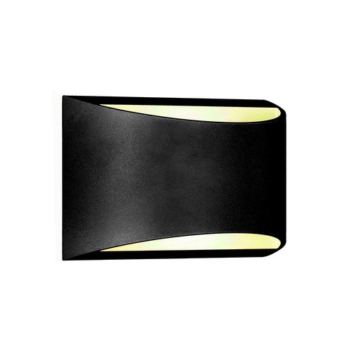 10W LED wandlamp met up/down light - IP54 buiten, zwart, 4000K, Bridgelux chip, incl. lichtbron