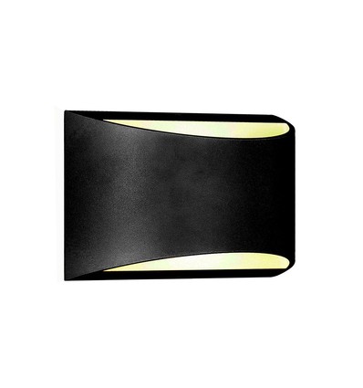 10W LED wandlamp met up/down light - IP54 buiten, zwart, 4000K, Bridgelux chip, incl. lichtbron