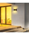 10W LED wandlamp met up/down light - IP54 buiten, zwart, 4000K, Bridgelux chip, incl. lichtbron