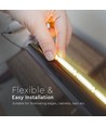 5m 13W/m RGB COB-LED strip - 24V, IP20, 422 LED per meter, 10mm breedte