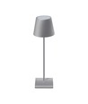 3W oplaadbare LED tafellamp, touch dimbaar - 5V, Grijs, 3000K, 4000mAh batterij, ijzer