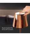 3W oplaadbare LED tafellamp, goud - Touch dimbaar, 3000K, 4000mAh batterij, 5V USB