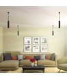 V-Tac GU10 Hanglamp Ø5,5x30cm - Zwart, zonder lichtbron