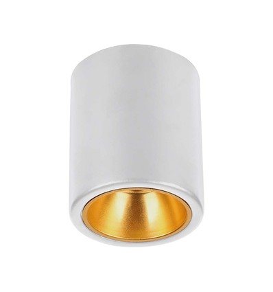 GU10 vierkante opbouwspot - Wit, 100x100x120mm, IP20 binnen, zonder lichtbron