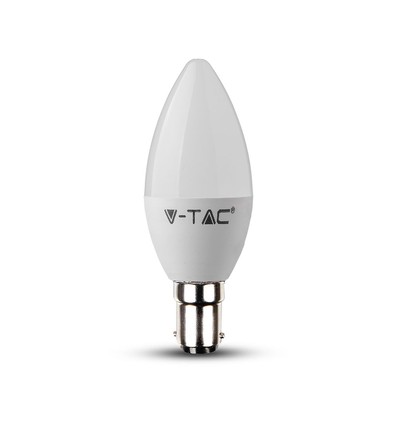 B15 5,5W dimbare LED kaarslamp - Samsung LED chip, 3000K, warm wit, vervangt 40W