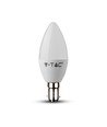 B15 5,5W dimbare LED kaarslamp - Samsung LED chip, 3000K, warm wit, vervangt 40W