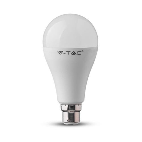 B22 15W LED lamp - A65, Samsung LED chip, vervangt 100W, 200 graden, wit kunststof