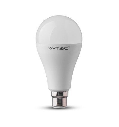 B22 15W LED lamp - A65, Samsung LED chip, vervangt 100W, 200 graden, wit kunststof