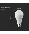 B22 15W LED lamp - A65, Samsung LED chip, vervangt 100W, 200 graden, wit kunststof