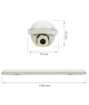 Spectrum Gigant 38W LED armatuur - 120cm, 174lm/W, IP65 waterdicht, doorverbonden, 230V