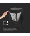 2W Solara LED wandlamp met zonnecel - IP65, 3000K+6000K, zwart, incl. batterij