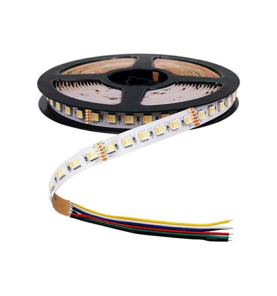 60 24W/m LED Strip Licht - CCT 3in1+RGB, IP20, 24V