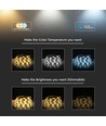 60 24W/m LED Strip Licht - CCT 3in1+RGB, IP20, 24V