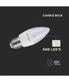 4,5W kaarslamp E27 - LED, 4000K