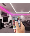 WiFi RGB+CCT LED controller - 12V/24V, 5 kanalen, incl. afstandsbediening, werkt met Google Home