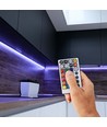 WiFi RGB+CCT LED controller - 12V/24V, 5 kanalen, incl. afstandsbediening, werkt met Google Home