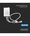 Infrarood controller met afstandsbediening voor CCT/RGB - 12V-24V, 6A, 24 knoppen, voor 3-in-1 LED strips
