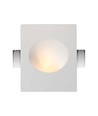 GU10 inbouwspot van gips - Rond, wit, zonder lichtbron, voor inbouw