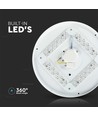24W LED plafondlamp - Ø35cm, 2600lm, IP20, rond dome design