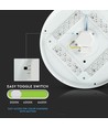24W LED plafondlamp - Ø35cm, 2600lm, IP20, rond dome design