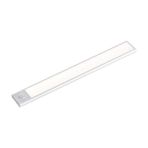 30cm 1,5W LED kastverlichting met PIR sensor - 5V, 110lm, zilver, oplaadbaar, 4000K