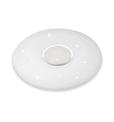 60W Designer plafondlamp met afstandsbediening - 150lm/W, CCT, dimbaar, sterrenhemel, ronde cover