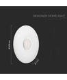 60W Designer plafondlamp met afstandsbediening - 150lm/W, CCT, dimbaar, sterrenhemel, ronde cover