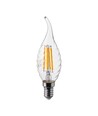 E14 4W LED vlamlamp - Kooldraad, kaarslamp met twist en vlamvorm
