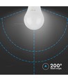 3 st. E27 10,5W LED lamp - A60, mat glas, 3000K, 1055lm, 3-pack