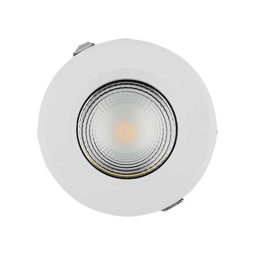 40W Ø22,1cm LED inbouwpanel - 105lm/W, COB LED, Gat: Ø20,7 cm, Afmetingen: Ø22,1 cm, witte rand