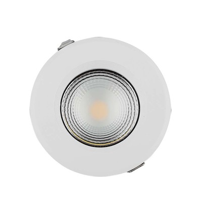 40W Ø22,1cm LED inbouwpanel - 105lm/W, COB LED, Gat: Ø20,7 cm, Afmetingen: Ø22,1 cm, witte rand