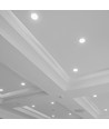 40W Ø22,1cm LED inbouwpanel - 105lm/W, COB LED, Gat: Ø20,7 cm, Afmetingen: Ø22,1 cm, witte rand