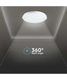 40W Designer Dome plafondlamp met afstandsbediening - CCT kleurwissel, dimbaar, sterrenhemeleffect, Ø39cm
