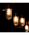 E27 8W LED-lamp - ST64, filament, amberkleurig glas, extra warm 2200K