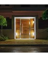 12W LED Wandlamp - 3000K, Zwart, Vierkant