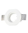 GU10 Gips Lamp Rond - wit
