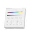 4 Zone RGB+W WiFi wandpaneel afstandsbediening, 3V - 86x86mm, wit, 4 zones, dimbaar, RF 2.4GHz