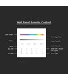 4 Zone RGB+W WiFi wandpaneel afstandsbediening, 3V - 86x86mm, wit, 4 zones, dimbaar, RF 2.4GHz
