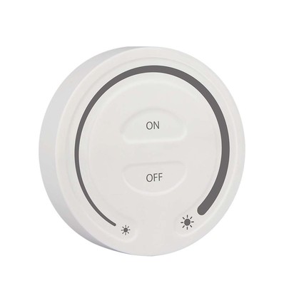 Draadloze Touch dimmer voor LED strips, wit - 12V/24V, wandmontage, voor enkelkleurige LED