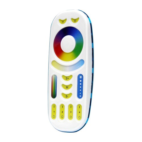 Touch afstandsbediening voor RGB+CCT LED strips - 4 zones, wit, touch control