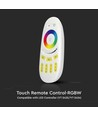 Draadloze Touch RGB+W afstandsbediening - 4 zones, 2.4GHz, wit, voor RGB+W LED strips