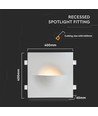 G9 gips wandlamp - Vierkant, wit, zonder lichtbron