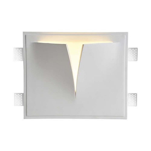 G9 gips wandlamp - Wit, 31x26cm, zonder lichtbron, IP20 binnen