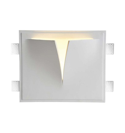 G9 gips wandlamp - Wit, 31x26cm, zonder lichtbron, IP20 binnen