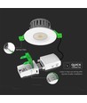 5W/8W LED inbouwspot, fire-rated - 830lm, IP65, dimbaar, CCT, 60 graden, wit/zwart/chroom finish