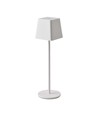Oplaadbare LED tafellamp Binnen/buiten - Wit, touch dimbaar, IP54, warm wit licht