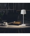 Oplaadbare LED tafellamp Binnen/buiten - Wit, touch dimbaar, IP54, warm wit licht