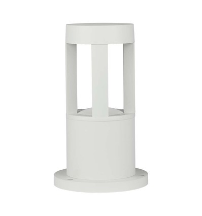 10W LED tuinlamp / wandlamp, 25cm - IP65, wit armatuur, 1000lm, 6400K, buiten