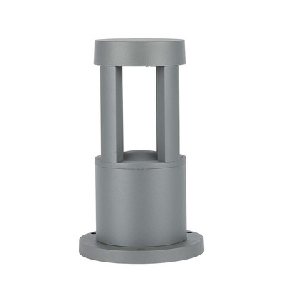 10W LED wandlamp - 3000K, grijs, 25cm